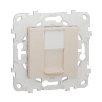 Лицевая панель Unica New RJ45 KEYSTONE/SYSTIMAX (бежевый)