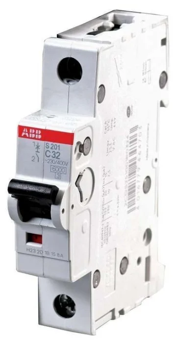 Автоматические выключатели серии ABB S 1 полюсный
