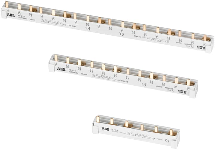 Гребенчатая шина PS2/12 2-полюсная (N L1 N L1) 12 модулей 63А ABB