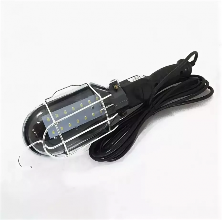 Лампа-переноска 220V, пластик корпус, светодиодная (25 SMD) шнур 5 м, с магнитом