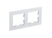 Рамка AtlasDesign двухместная (матовое стекло)