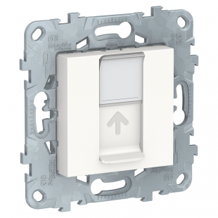 Розетка компьютерная RJ45 Unica New кат. 5e (белый)
